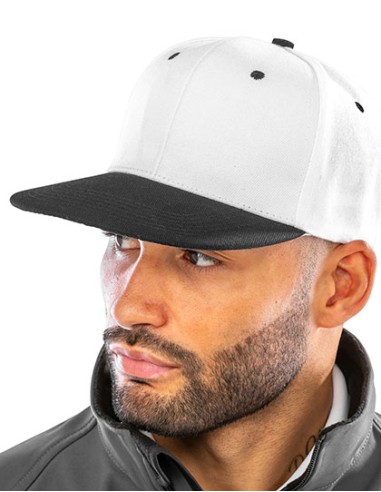 R-RC082X-Bronx Original Flat Peak Snapback Dual Colour Cap